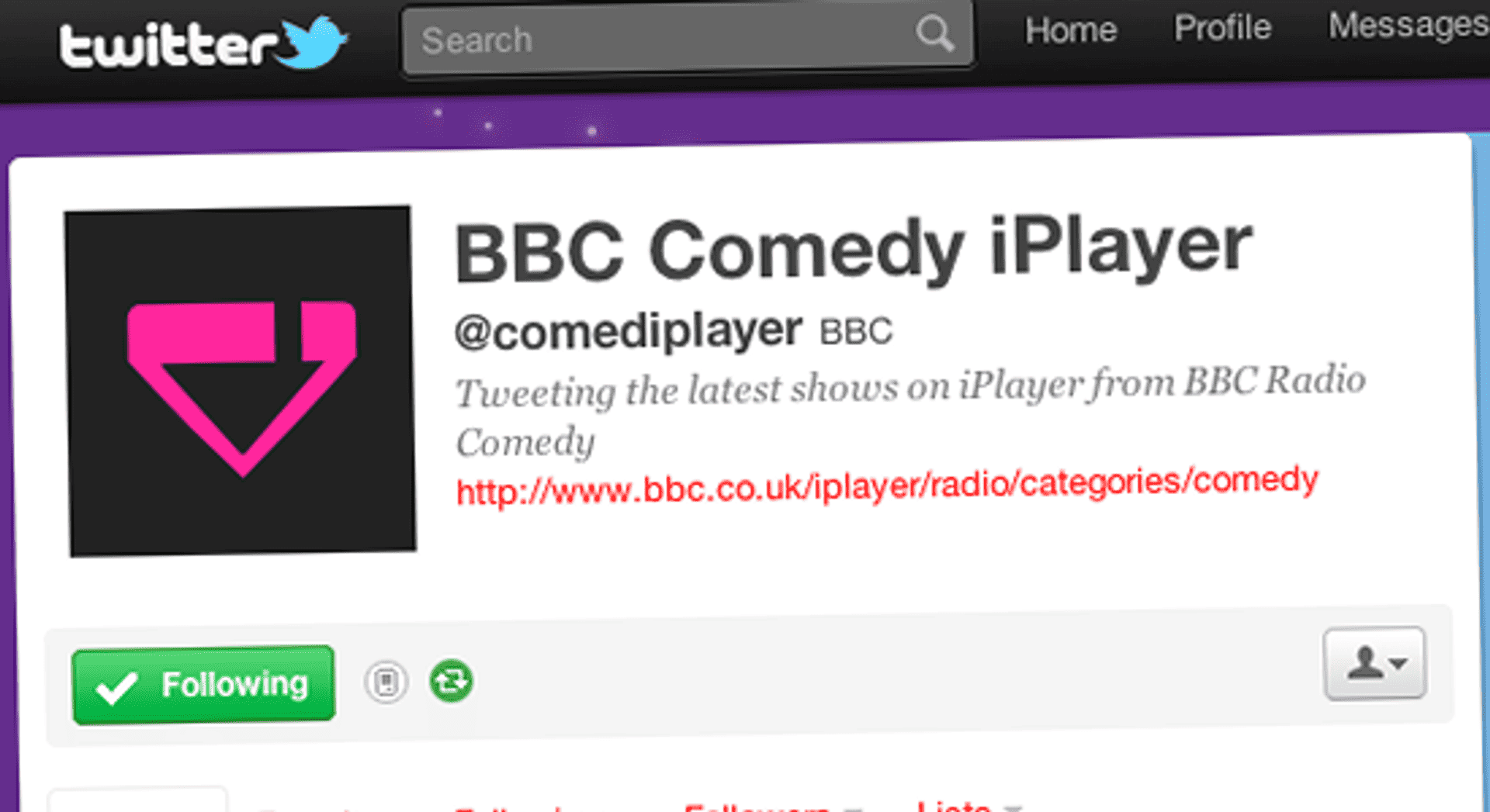 @comediplayer on Twitter