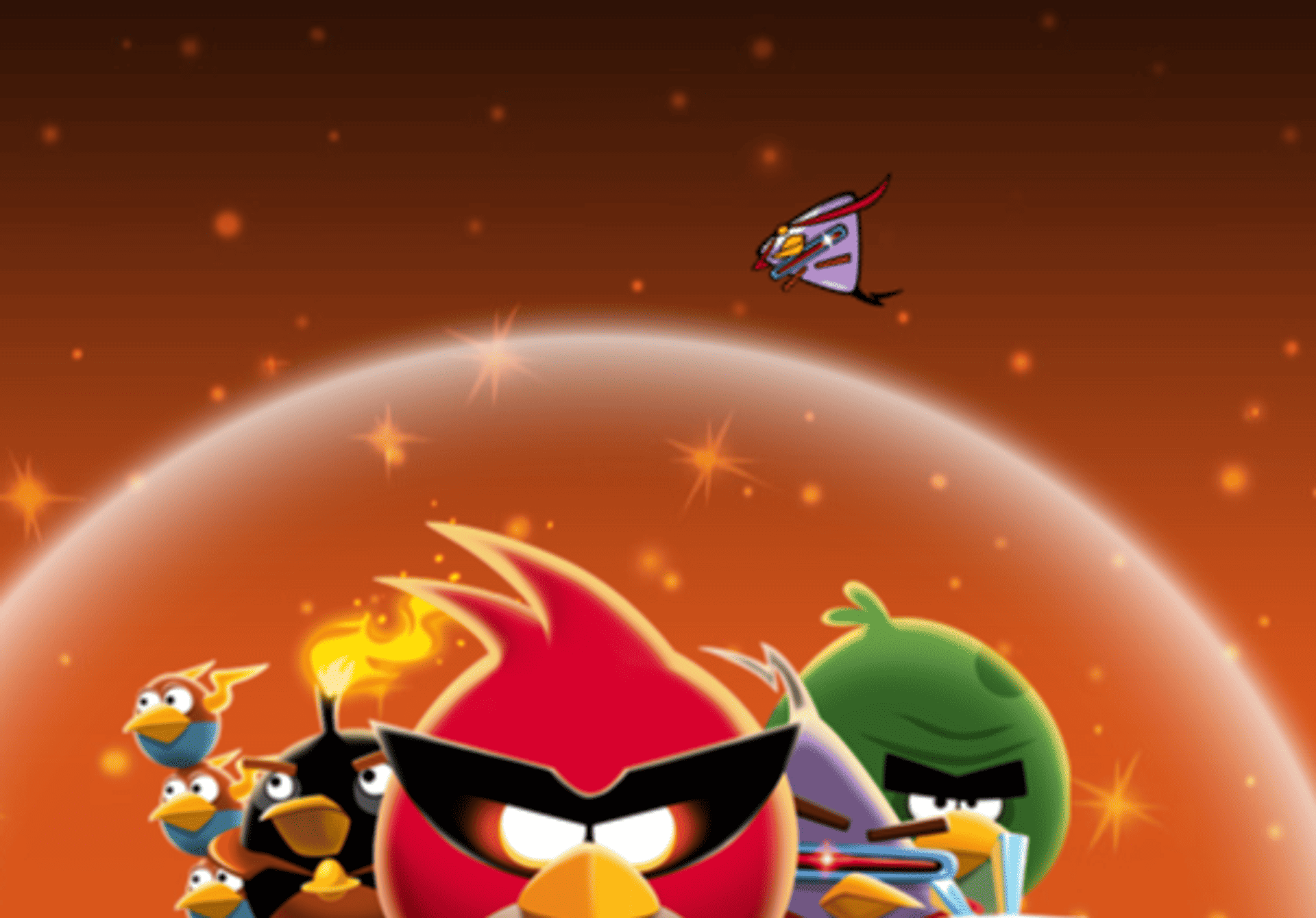 Angry Birds Space in action